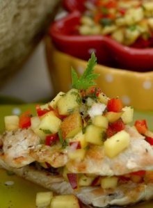 turkey escalopes with nectarine salsa