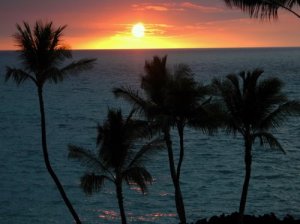 sunset from our room 