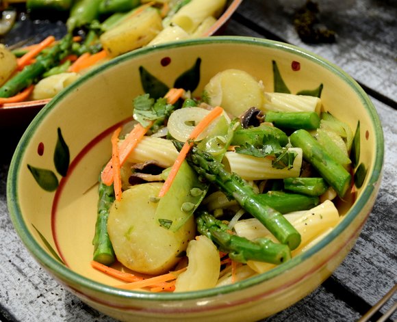 Asparagus and potato salad. 3909x3169