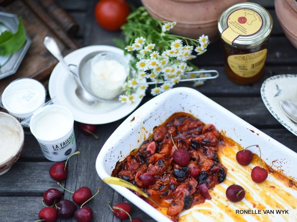 cottage cheese with roasted honey tomatoes-001