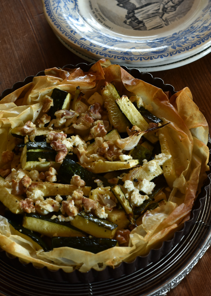 courgette filo tart-2
