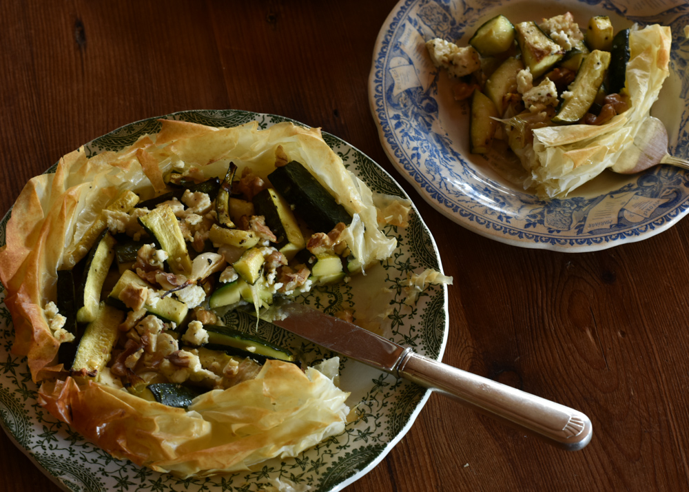 courgette filo tart-3
